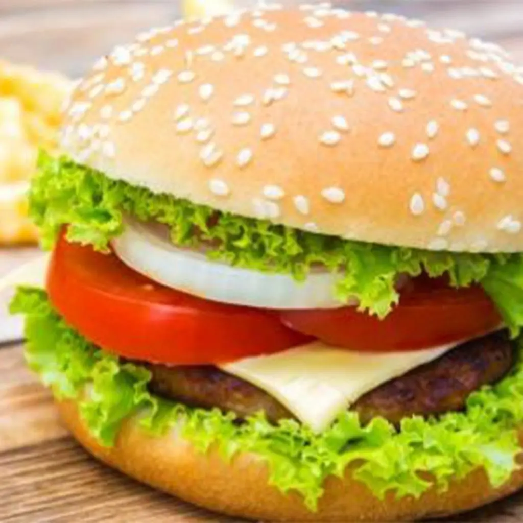برجر لحم خبز البطاطس